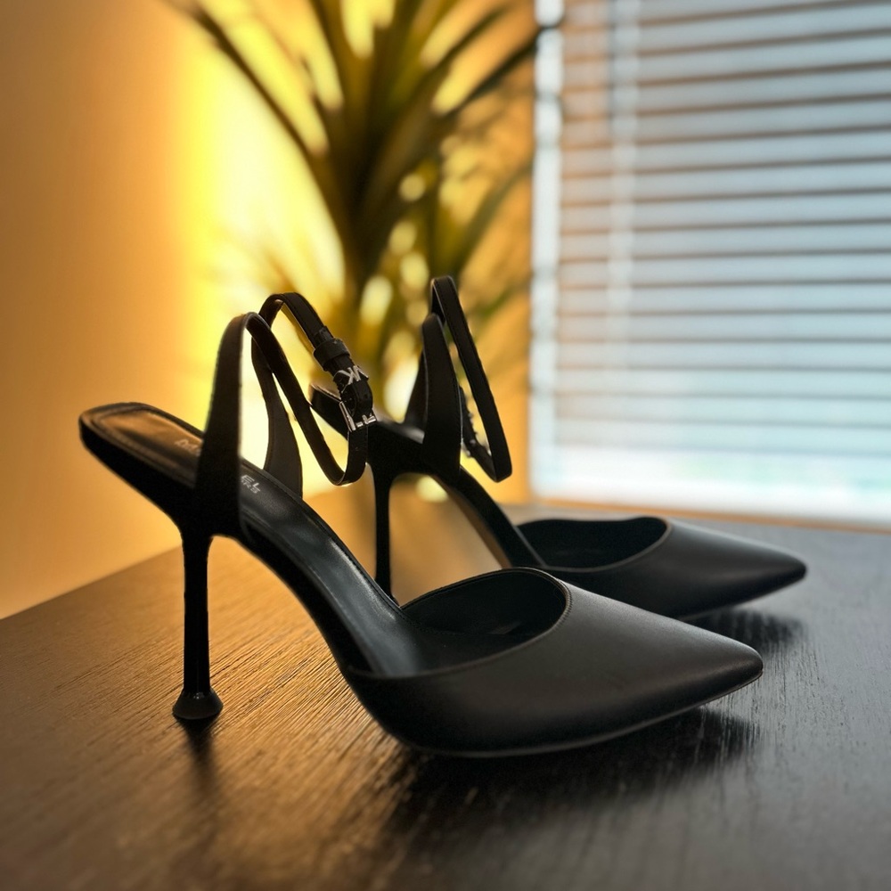 Michael Kors Black Stiletto Slingback Heels